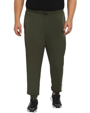 mid rise joggers with drawstrings