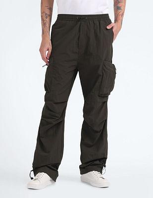 mid rise loose fit cargo pants