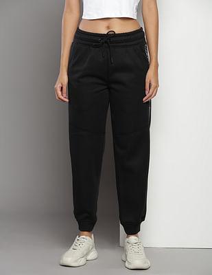 mid rise panelled joggers