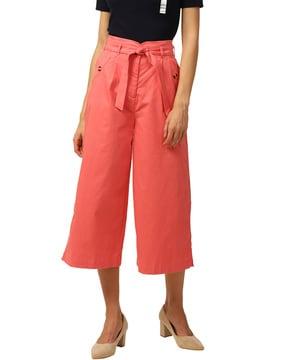 mid-calf length flared pants