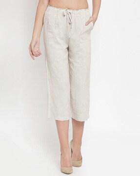 mid-calf relaxed fit pants