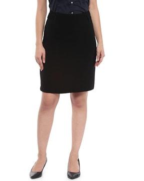 mid-rise a-line skirt