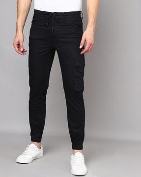 mid-rise cargo joggers