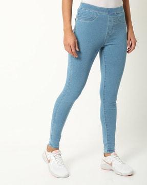 mid-rise jeggings