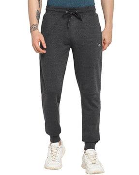 mid-rise joggers with elasticated waist