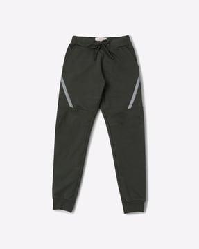 mid-rise panelled joggers with insert pockets