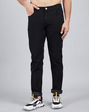 mid-rise relaxed fit jeans