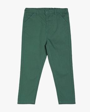 mid-rise relaxed fit pants
