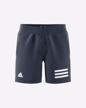 mid-rise shorts with elasticated drawstring