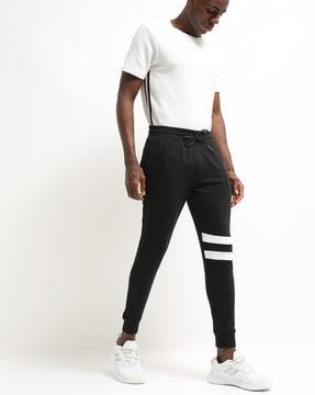 mid-rise slim joggers with insert pockets