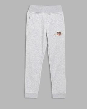 mid-rise sweatpants with branding