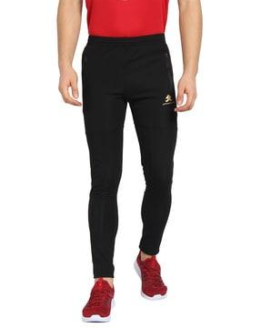 mid-rise track pants with zip pockets