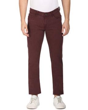 mid-rise 5-pocket jeans