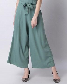 mid-rise ankle-length  trousers