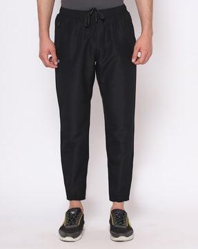 mid-rise ankle length track pants