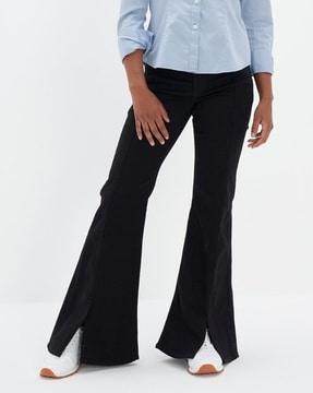 mid-rise artist flare jeans