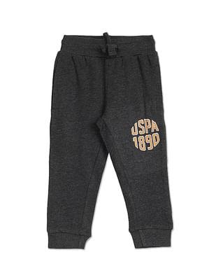 mid rise brand print joggers