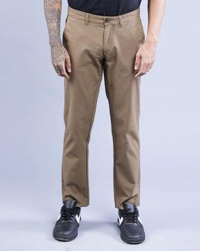 mid rise chinos with insert pocket