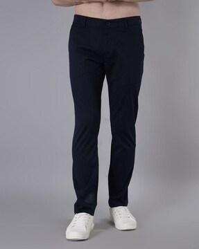 mid-rise chinos with insert pockets