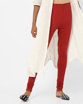 mid-rise churidar leggings