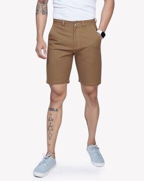 mid rise city shorts