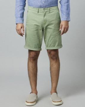 mid rise city shorts