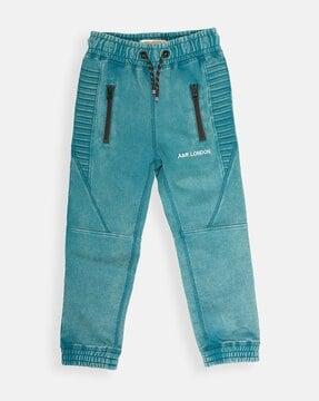 mid rise cotton jogger with drawstring