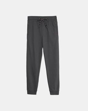 mid rise cotton joggers