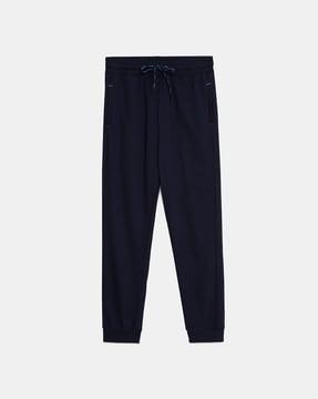 mid rise cotton joggers
