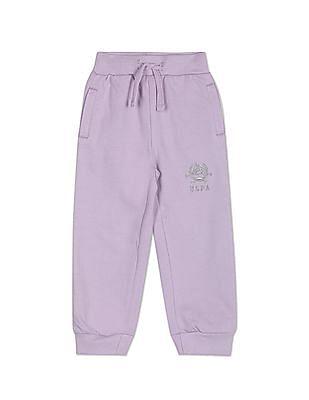 mid rise cotton joggers