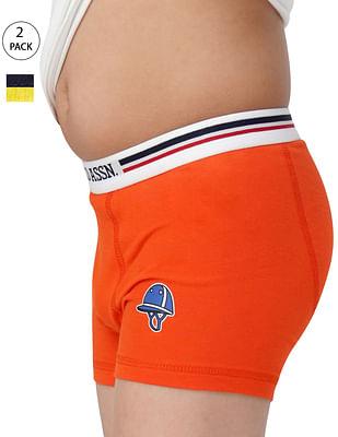 mid rise cotton spandex iktb trunks - pack of 2