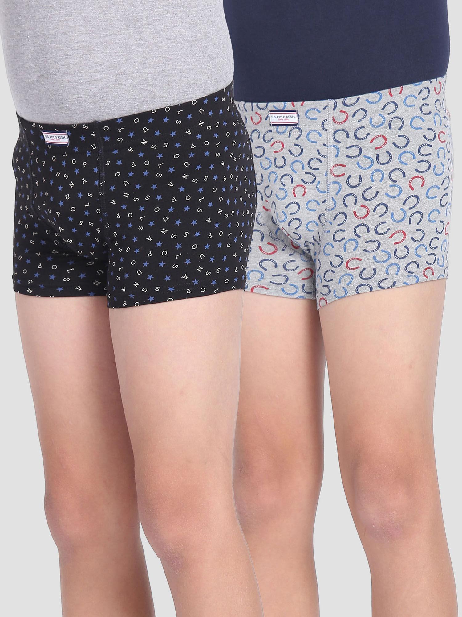 mid rise cotton spandex okt01 trunks (pack of 2)