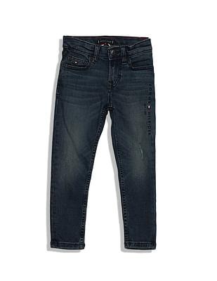 mid rise dark wash jeans