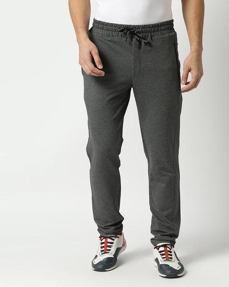 mid rise fitted track pants