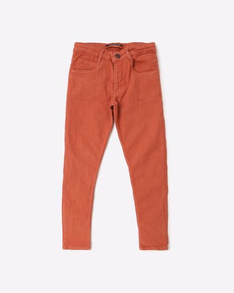 mid-rise flat front trousers