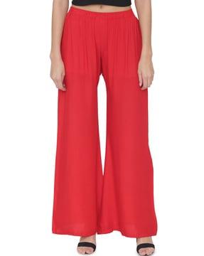 mid-rise full length palazzos