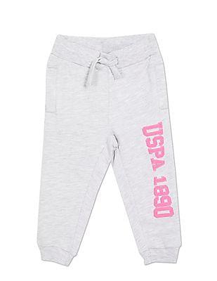 mid rise heathered joggers