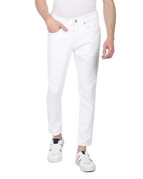 mid-rise henry tapered fit jeans
