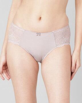 mid rise hipsters with elasticated waistband