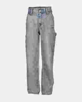 mid-rise jeans with insert pockets