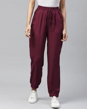 mid-rise jogger trousers