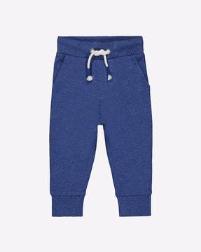 mid-rise joggers with contrast taping