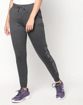 mid-rise joggers with drawstring waistband