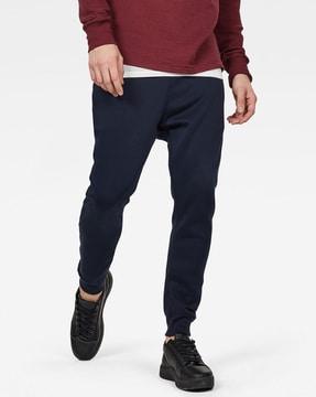 mid-rise joggers with elasticated waist