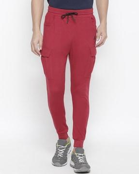 mid-rise joggers with insert pocket