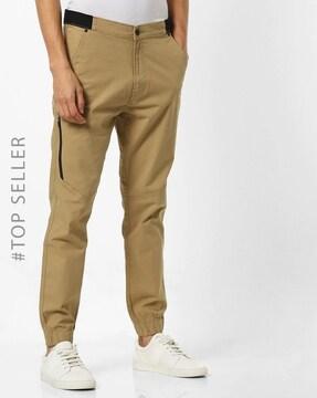 mid-rise joggers with insert pockets