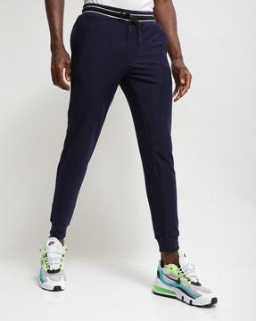 mid-rise joggers with insert pockets