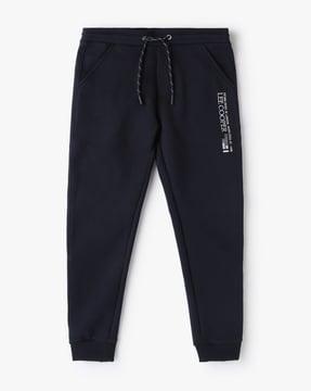 mid-rise joggers with placement logo