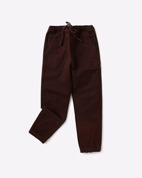 mid-rise joggers with zip hems