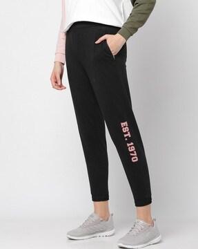 mid-rise joggers with zippers pockets